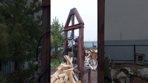 Вертикальный гидравлический дровокол