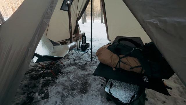 Тест и обзор моей новой зимней палатки пирамиды Naturehike