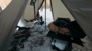 Тест и обзор моей новой зимней палатки пирамиды Naturehike