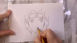 Как нарисовать АНИМЕ 🖌️САСКЕ УЧИХА