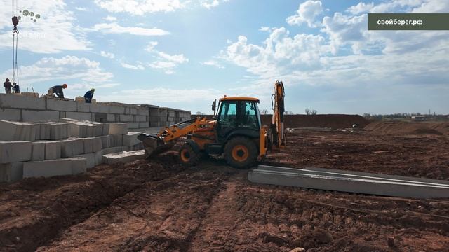 Ход строительства ЖК «Свой берег» г. Уфа - апрель 2025 смотреть онлайн