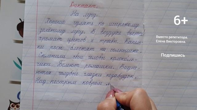 17. Диктант по русскому языку 