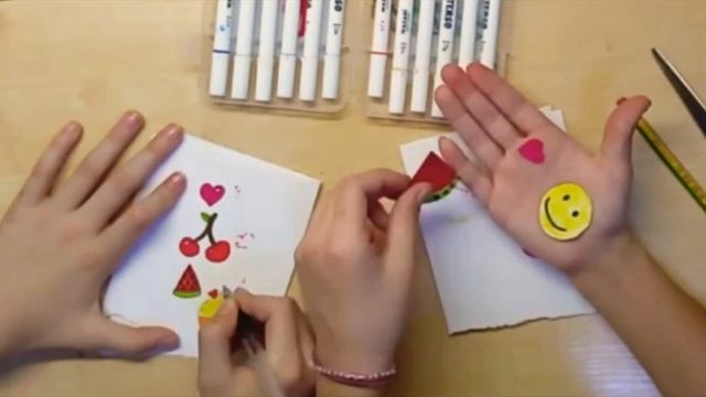 наклейки за 5 минут  без двухстороннего скотча и клея!