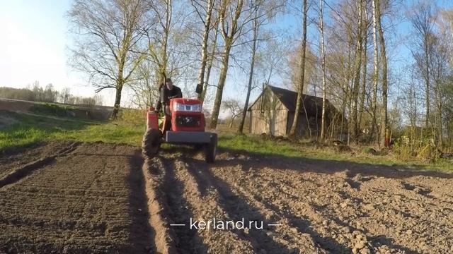 🔥 Почвофреза Kerland K-1400 в работе с трактором Shifeng SF 240