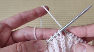 Как легко связать Скрещенную резинку 1х1 в поворотном ?