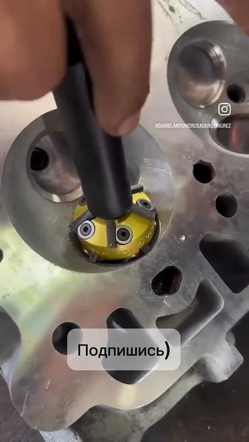 Восстановление ремонт седла клапана #двигатель #ремон смотреть онлайн