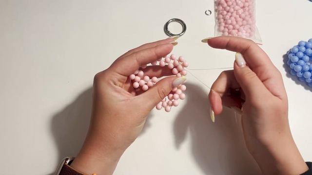 СЕРДЦЕ из бусин БРЕЛОК, обвес, украшение на ёлку | подр? смотреть онлайн