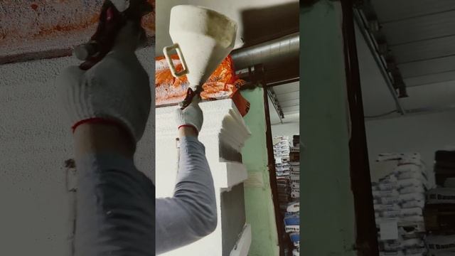 Напыление декоративной штукатурки СТ60 пистолетом на ? смотреть онлайн