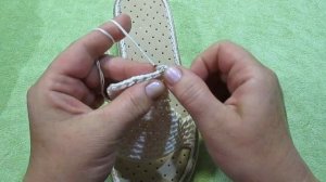 летняя открытая обувь вязаная крючком на подошве