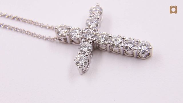 Крест Graff Classic Graff Round Diamond Cross Medium Pendant RGP006