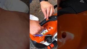 Бензорез STIHL - как пользоваться. Видео инструкция  #бен?