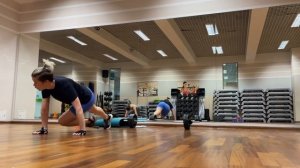 Елена Квятковская. Тренировка с мини-штангой интервал