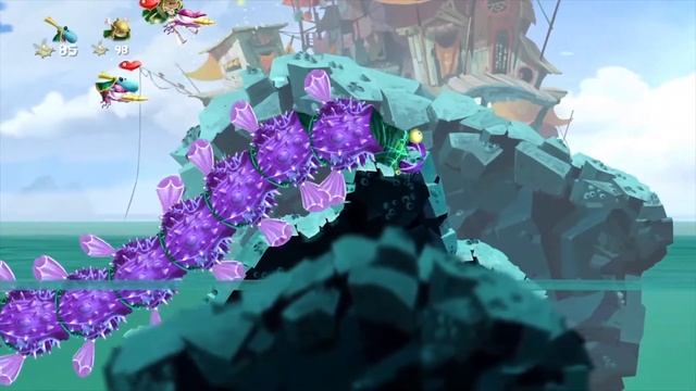 Rayman Origins ► ПРОХОЖДЕНИЕ • Часть 4 • ОГОНЬ СРЕДИ СЫРОСТИ