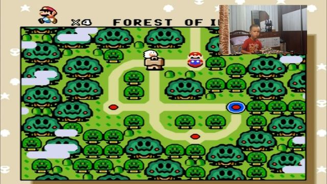 SUPER MARIO WORLD  СУПЕР МАРИО  ИГРАЕТ РЕБЕНОК В 4 ГОДА!!!
