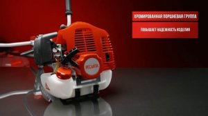 Триммер бензиновый Ресанта БТР 2500П ПРОФ в работе на да