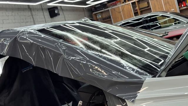 Оклейка Audi Q8 цветной полиуретановой пленкой цвета Nardo смотреть онлайн