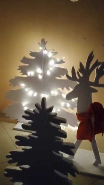 Новогодний декор из пенопласта