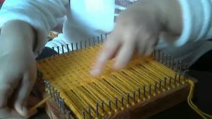 Плед плетеный на рамке. УРОК 1.