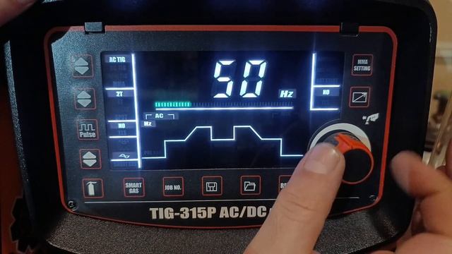 Обзор меню Jasic TIG WSME - 315 P AC/DC (E203 II) Аргонодуговая сварка,