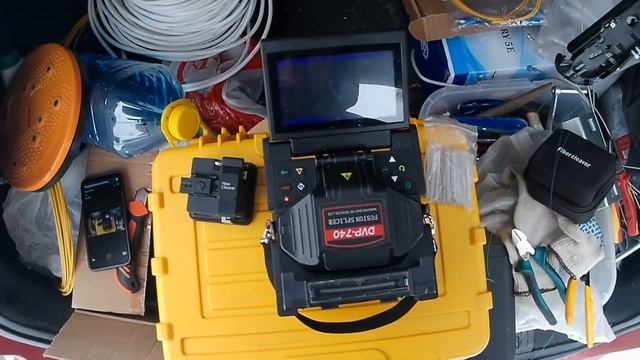 Сварка муфты + 2 патчкорда,монтаж fiber #fiber #оптоволокно #? смотреть онлайн