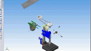 Устройство станка сверлильного 2М112. КОМПАС-3D