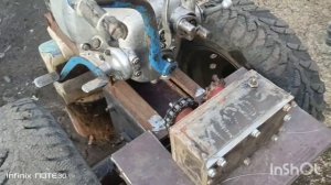 Самодельный мотоблок на червячном редукторе . Продолж