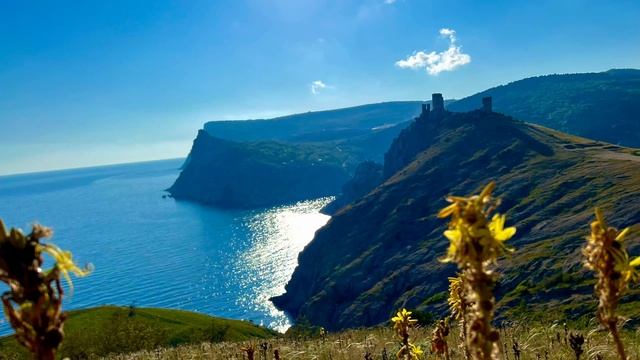Живописные пейзажи Балаклавы и Севастополя. Закат и розовые каштаны.