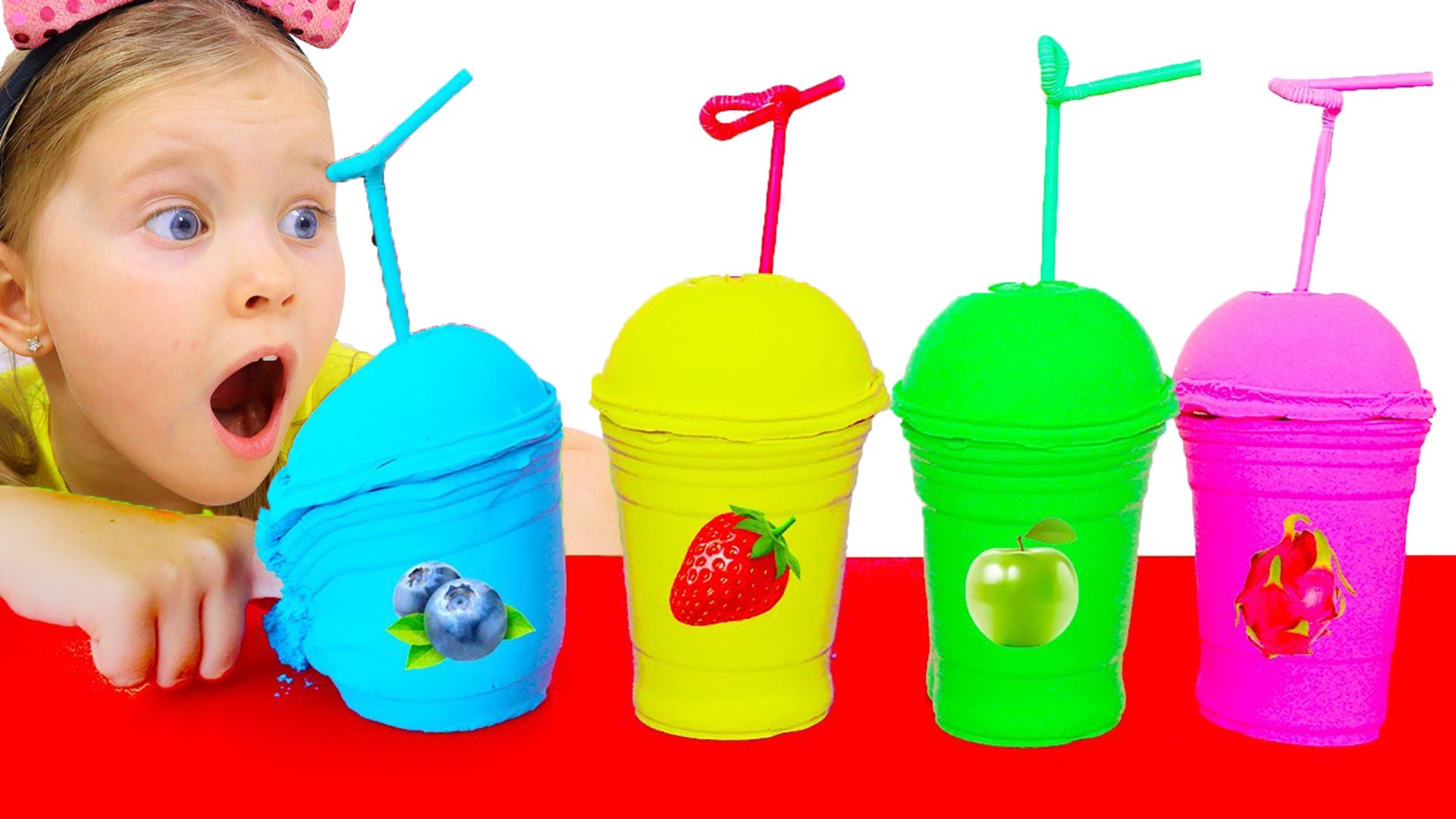 Детская песенка про цвета и кинетический песок