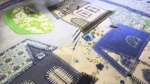 Домики из ткани.Аппликация из ткани.Лоскутные домики.P