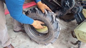 Заміна камери в колесі мотоблока