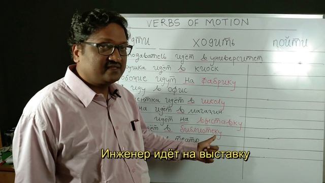 VERBS OF MOTION IN ACCUSATIVE CASE OF RUSSIAN LANGUAGE ИДТИ , ПОЙТИ.