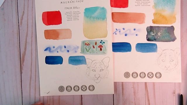 Бумага для акварели Magnani 1404. #какрисоватьакварелью