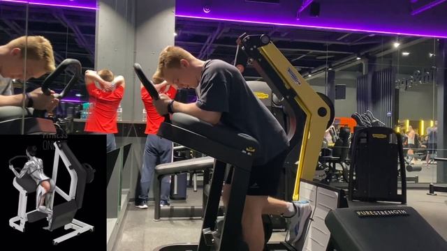 Отведение ноги назад в тренажере смотреть онлайн