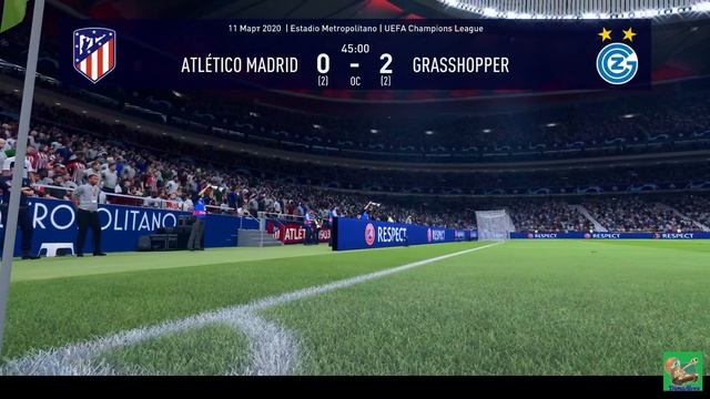 Fifa 19. UEFA Champions League. Atletico - Grasshopper 1.8 2 match смотреть онлайн