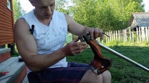 Установка ножа/диска на триммер /бензокосу #триммеры #?