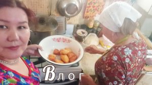 Иду к маме в гости 🤗 🏠🌳🌹Жарим беляши🫕