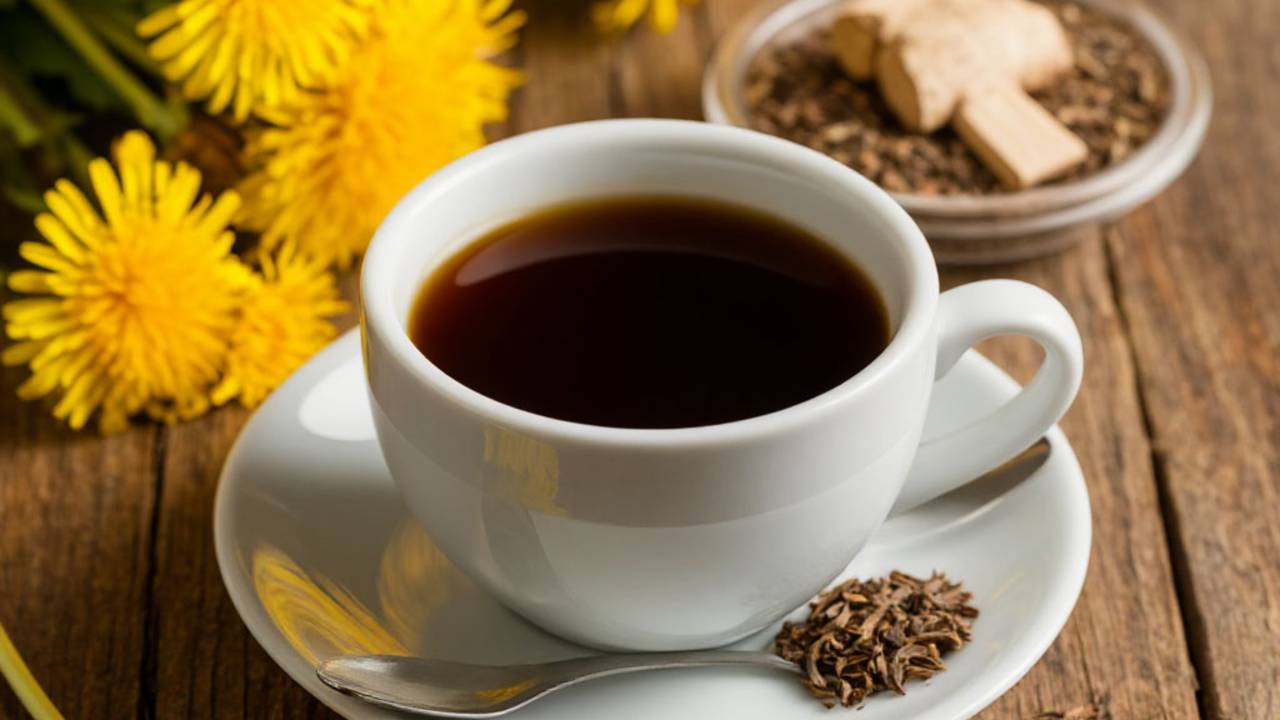 Кофе из корней Одуванчика бодрит не кофеином - а пользой! смотреть онлайн