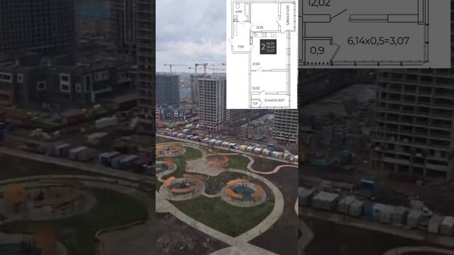 Двухкомнатная квартира в Краснодаре жилой комплекс Образцово #жилой_комплекс #двушка #застройщик