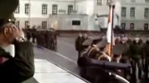 Прощание со знаменем 1 ОСБрО вч 83420
