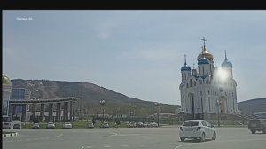 Едем по Южно-Сахалинску. Проспект Победы, улица Горького.mp4