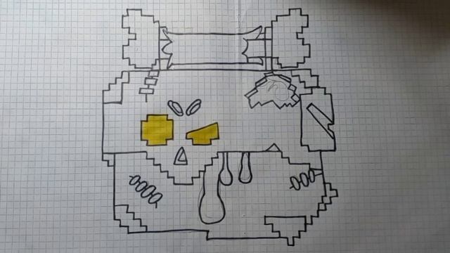 Как нарисовать Зомби ящик ВВЕРХ 38 ШИРИНА 34 смотреть онлайн