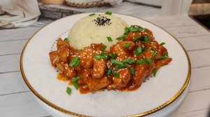 Курица в кисло сладком соусе!