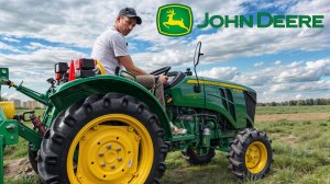Смотрите, как работает минитрактор John Deere! Трактор дизельный John Deere 3028 EN