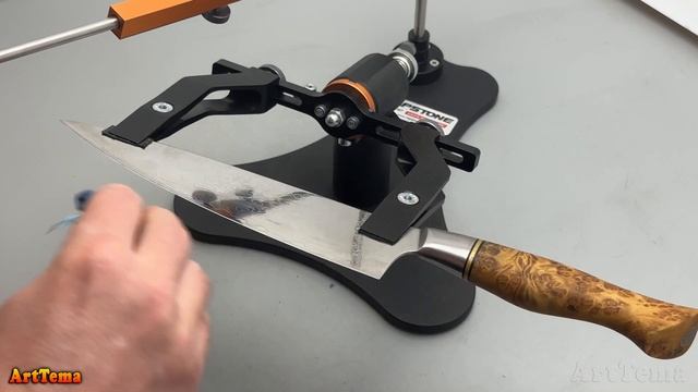 Как правильно точить кухонный нож из дамасской стали ? смотреть онлайн