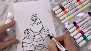 Простые РИСУНКИ  на Пасху 🐣УРОК РИСОВАНИЯ