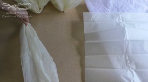 Большой цветок из бумаги тишью