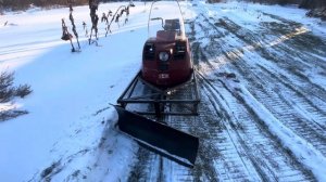 Отвал от мотоблока на Буран