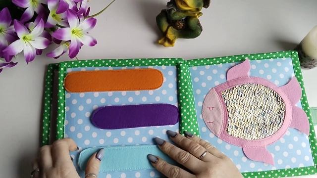 Книжка для Сони, книжка из фетра фетровая книжка