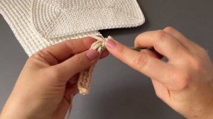 Как связать самое плотное и простое дно для сумки или ?