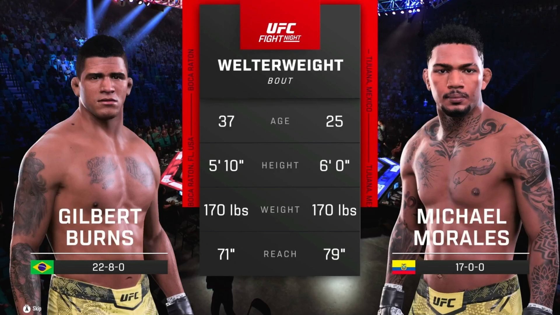 Гилберт Бёрнс VS Майкл Моралес